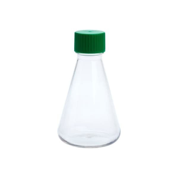 Celltreat CELLTREAT 500mL Erlenmeyer Flask, Solid Cap, Plain Bottom, PETG, Sterile 229808 - main